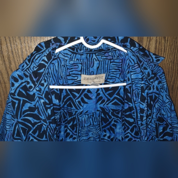 Johari West Hawaiian Print Jacket - Picture 9 of 9